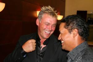 Klicken Sie hier, um das große Bild anzusehen: Darren Clarke und Michael Campbell; Bildquelle: golf-treff.at