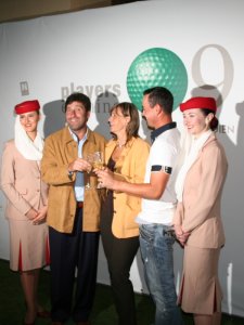 Klicken Sie hier, um das große Bild anzusehen: Jose Maria Olazabal, Kathrin Gutensohn, Jürgen Maurer; Bildquelle: golf-treff.at