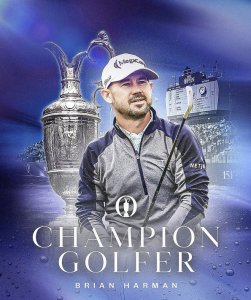 Klicken Sie hier, um das große Bild anzusehen: Brian Harman The Open 2023 Royal Liverpool; Bildquelle: Instagram