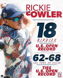 Klicken Sie hier, um das große Bild anzusehen: Rickie Fowler US Open 2023; Bildquelle: Instagram