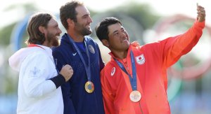 Klicken Sie hier, um das große Bild anzusehen: Scottie Scheffler, Tommy Fleetwood, Hideki Matsuyama ; Bildquelle: Instagram