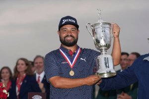 Klicken Sie hier, um das große Bild anzusehen: US Open 2025 J.J. Spaun, Oakmont Country Club; Bildquelle: US Open