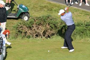 Klicken Sie hier, um das große Bild anzusehen: Tiger Woods in Carnoustie; Bildquelle: golf-treff.at